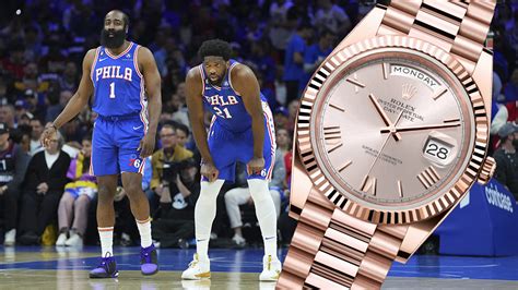 harden rolex|James Harden Surprises Joel Embiid With a Rolex as an MVP Gift.